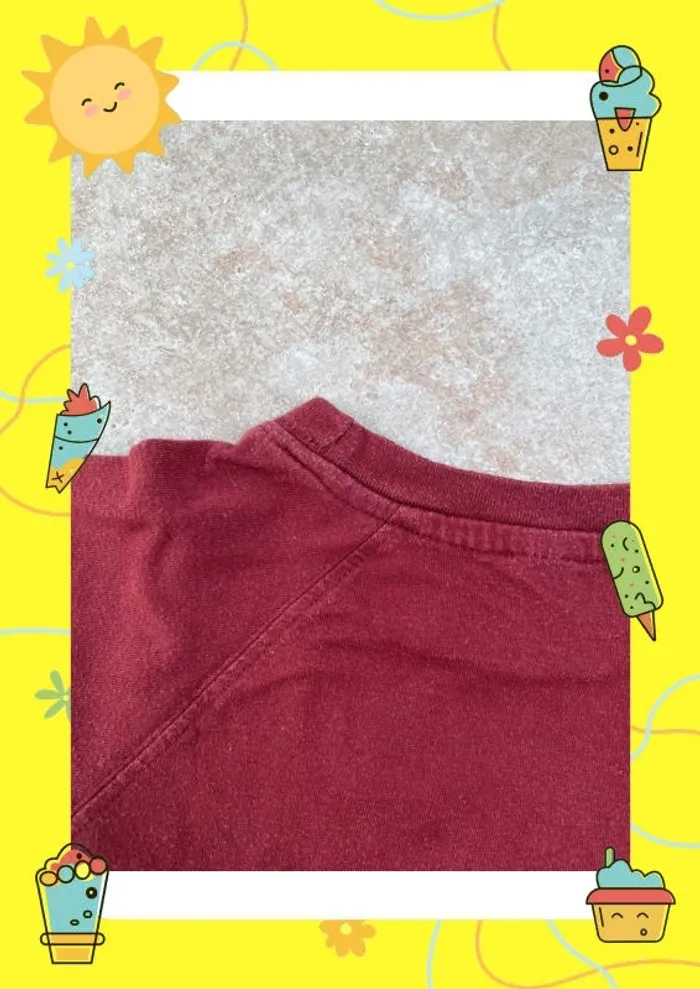 T shirt 2 ans orange bordeaux - photo numéro 7