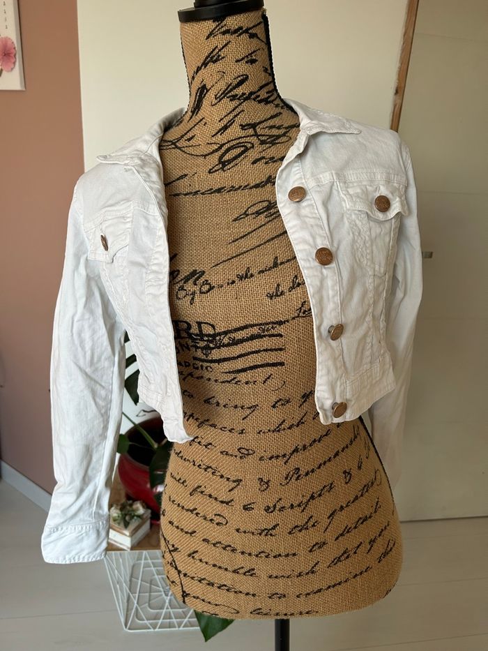 Veste en jean blanche - taille 2