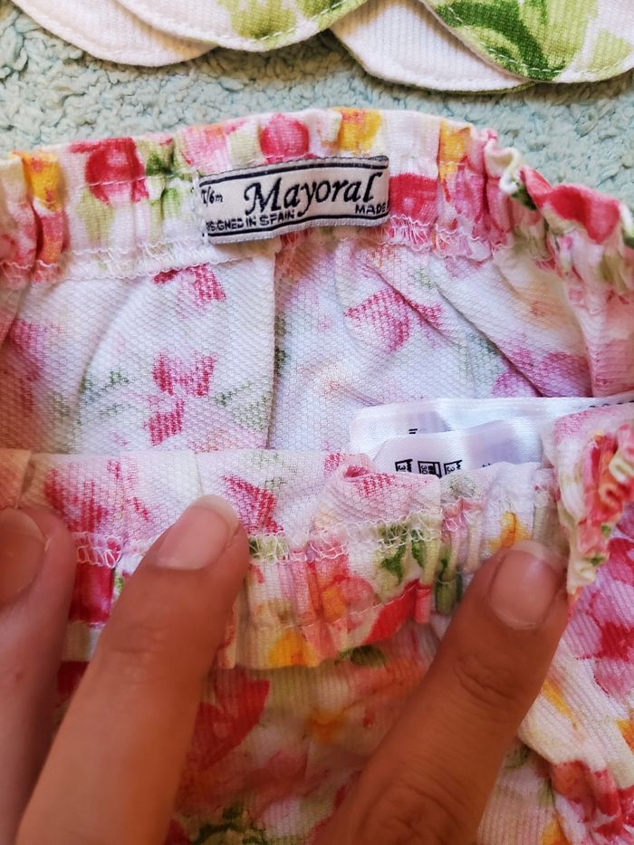 Endemble robe avec culotte- 6 mois - Mayoral - TBE - photo numéro 5