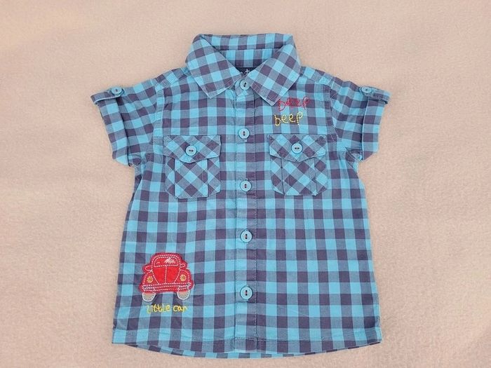chemise manches courtes minoti 18 mois - photo numéro 2