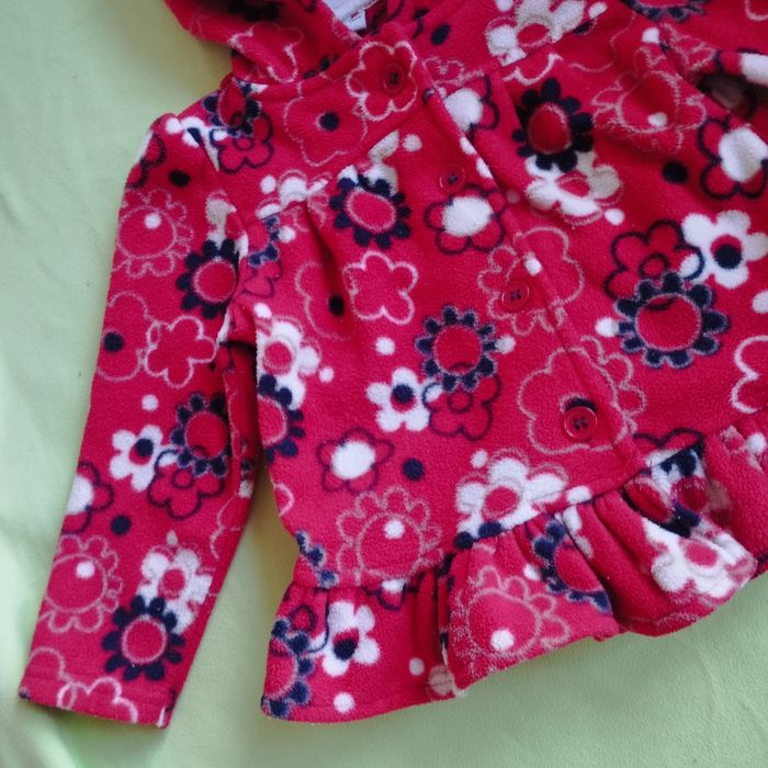 Veste manteau à capuche polaire bébé 18mois - photo numéro 2