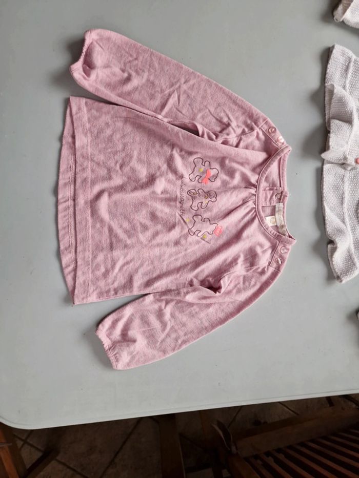 Ensemble leggings +tee-shirt manches longues +gilet - photo numéro 4