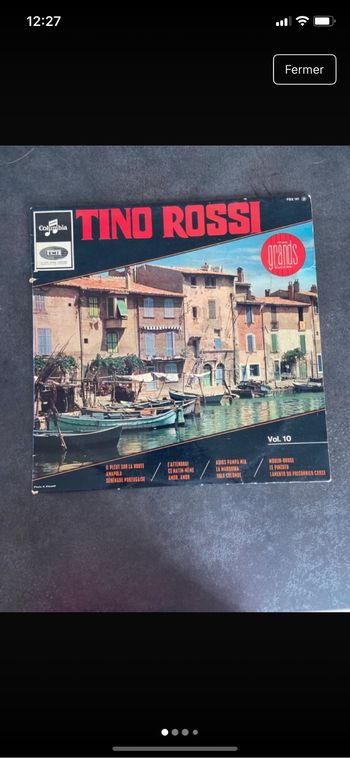 Vinyle 33 tours Tino Rossi Mes grands succès volume 10