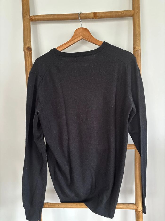 Pull fin léger noir col V gemo taille XL - photo numéro 5