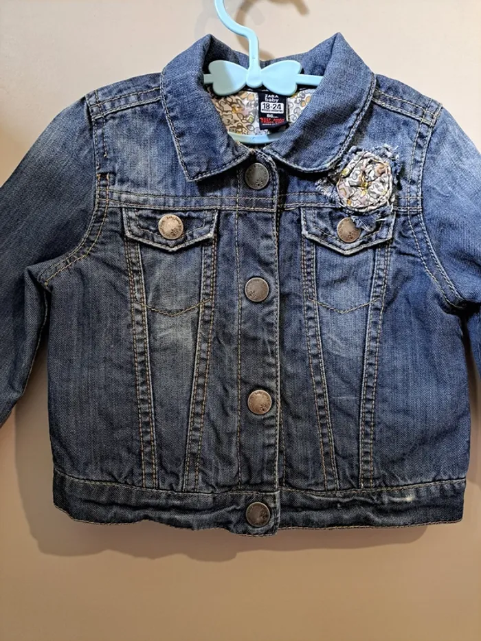 Veste en jeans - Zara - 18/24mois - photo numéro 2