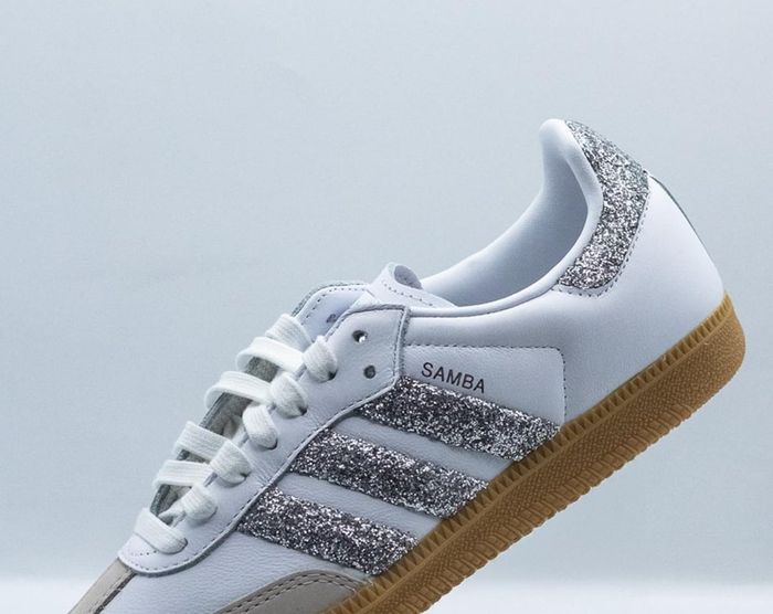 Adidas samba white glitter shine - photo numéro 3