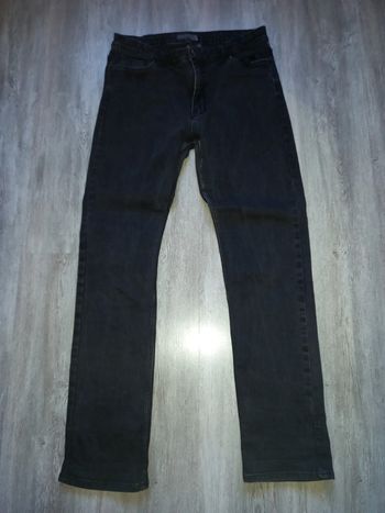 jeans gris foncé élasthane régular kiabi taille 42