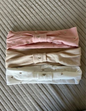 Lot de 3 bandeaux noeud bébé