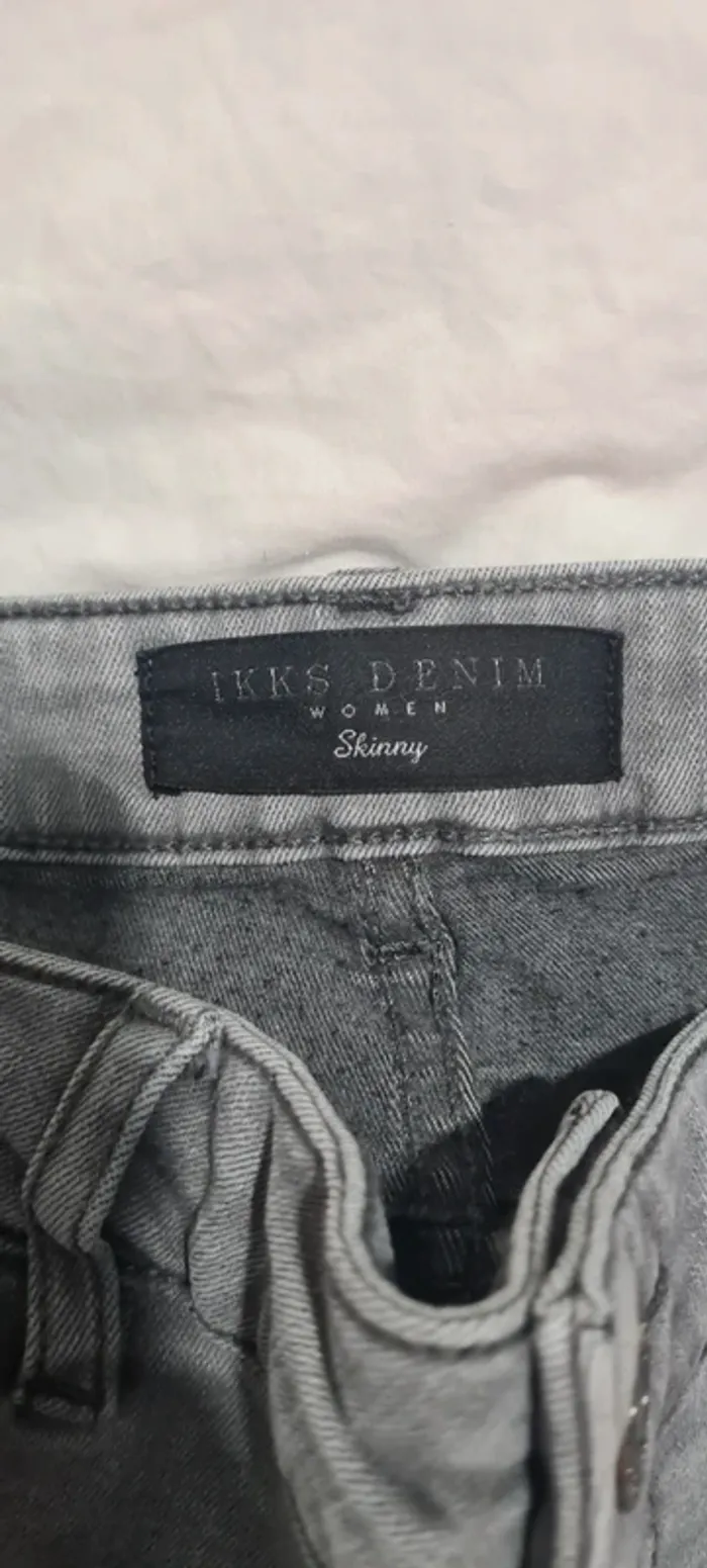 Jean skinny gris IKKS - photo numéro 5