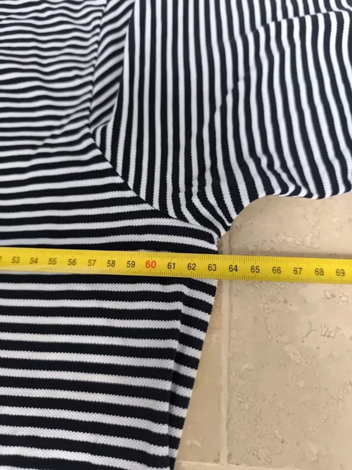 Polo Ralph Lauren Golf homme taille XL marinière rayures fines logo blanc - photo numéro 9