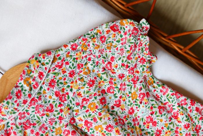 Blouse col Claudine Liberty rouge, Dadati, 18 mois - photo numéro 8