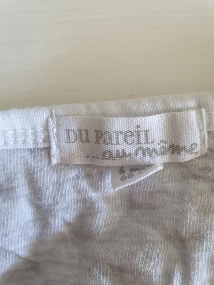 Ensemble pantalon et gilet molletonné 6 mois DPAM - photo numéro 3