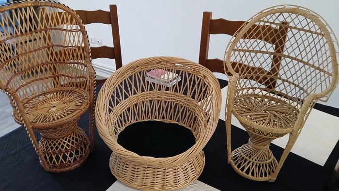 3 chaises de poupée - photo numéro 2