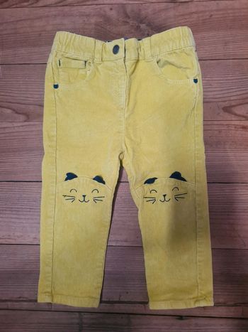 Pantalon en velours pour bebe fille