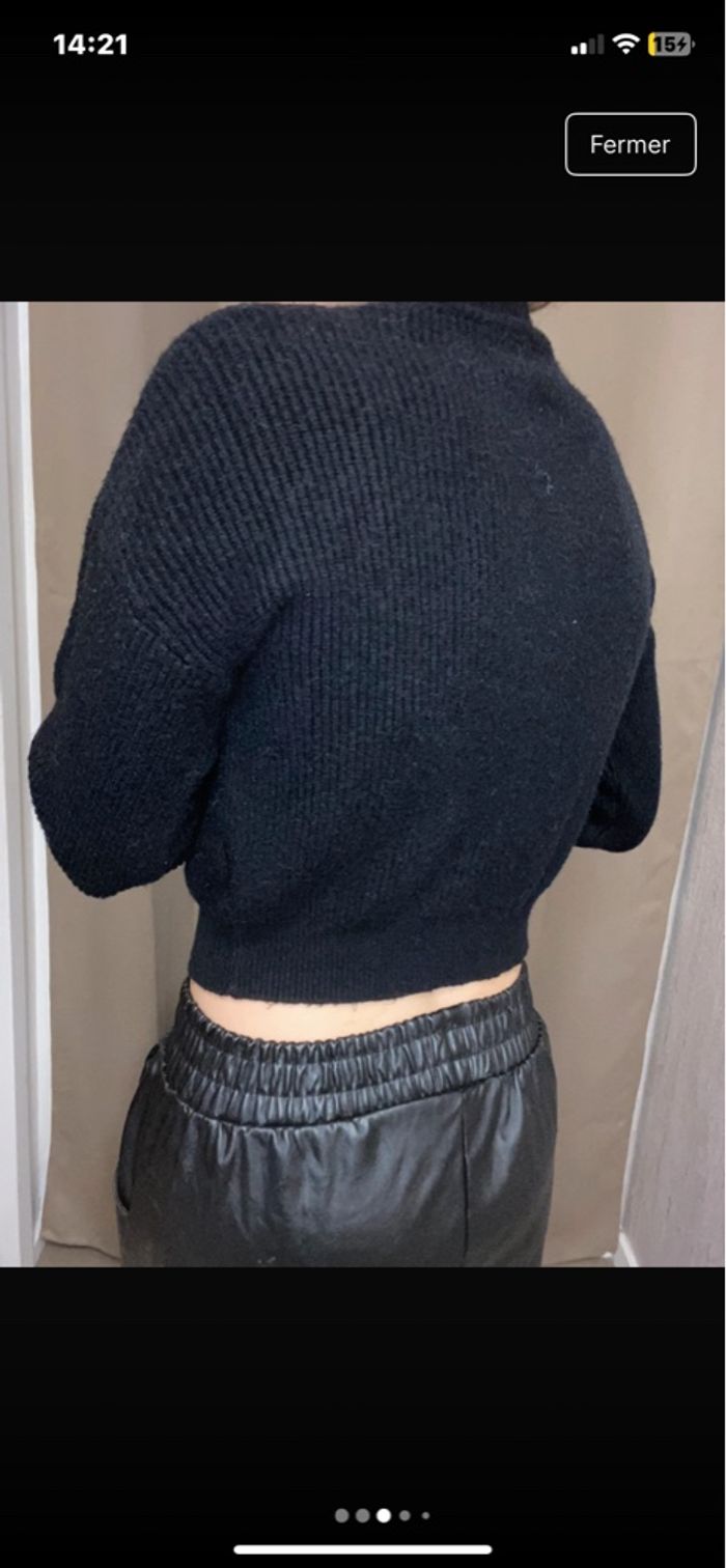 Petit pull doux noir taille unique - photo numéro 3