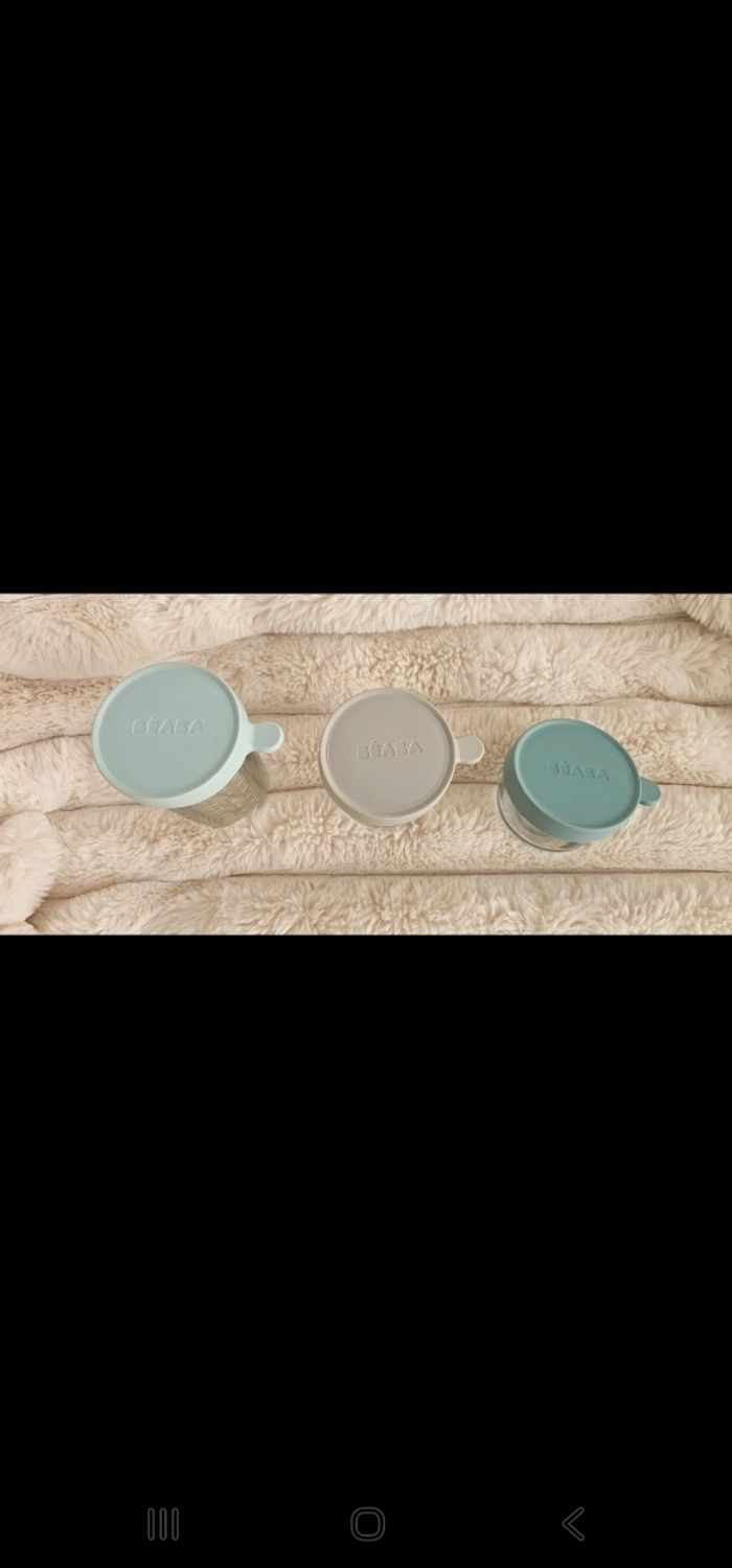 Lot de 3 pots en verre Béaba différents formats - photo numéro 2