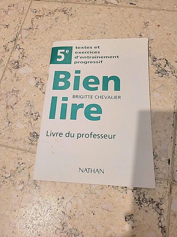 Livre du professeur Bien Lire  5e année  de Brigitte ChevaLier de 1997