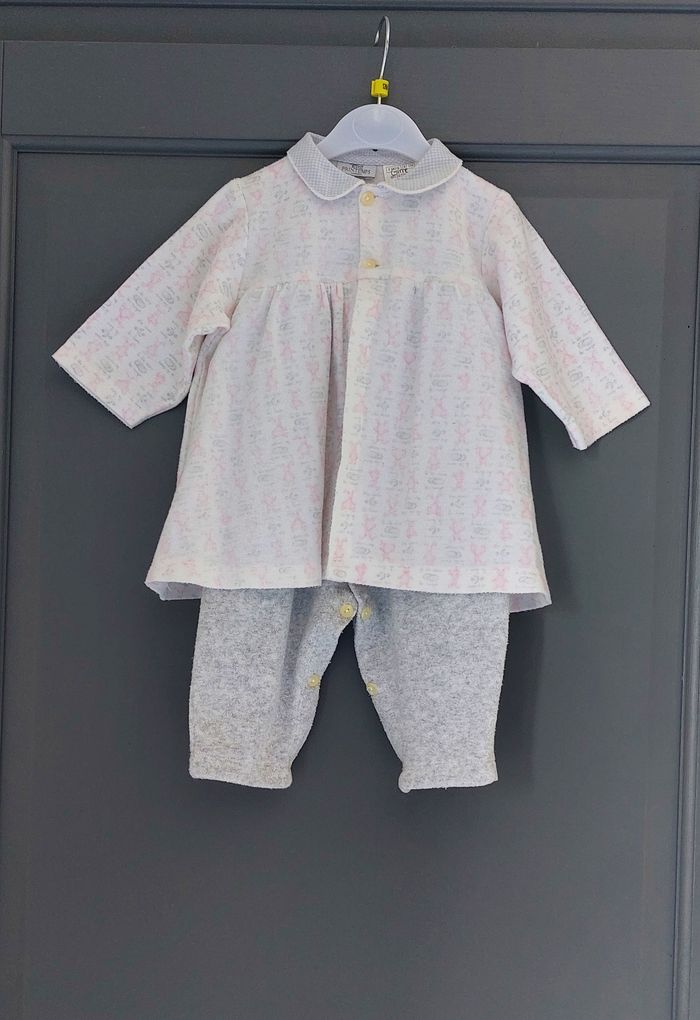 Ensemble fille "PRINTEMPS" - 6 mois