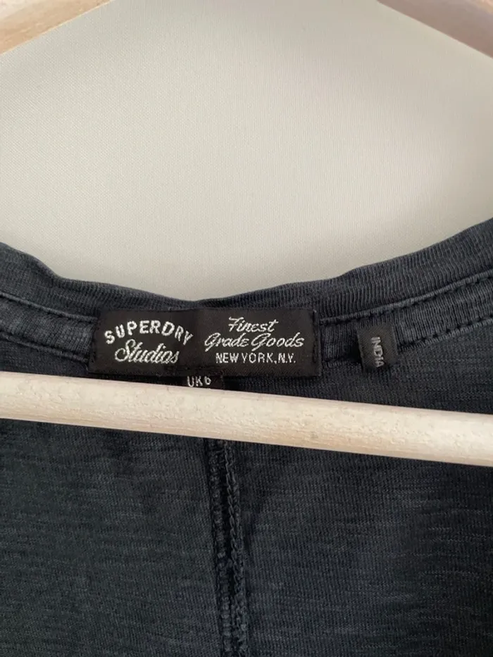 T-shirt xs bleu nuit superdry - photo numéro 3
