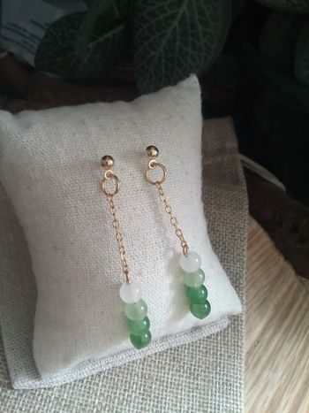 Boucles d'oreilles pierres de jade
