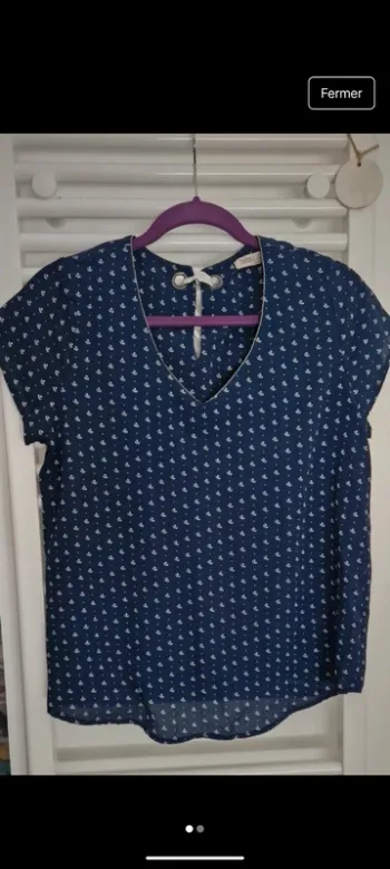 Blouse marine ancres