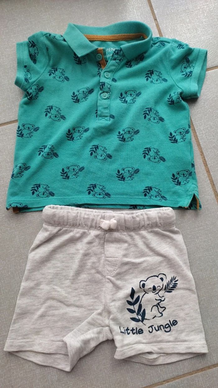 Ensemble polo MC / short In extenso T.80 cm