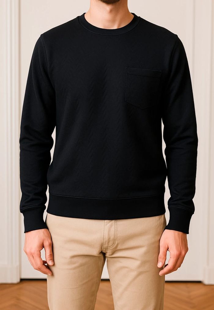 Pull molletonné noir Jules