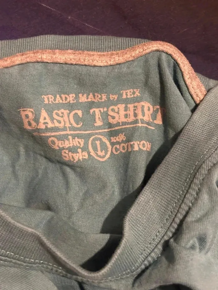 T shirt taille L marque basic t shirt - photo numéro 3