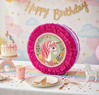 Pinata licorne anniversaire fille 