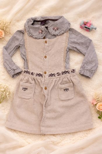 Ensemble robe et chemisier vintage 