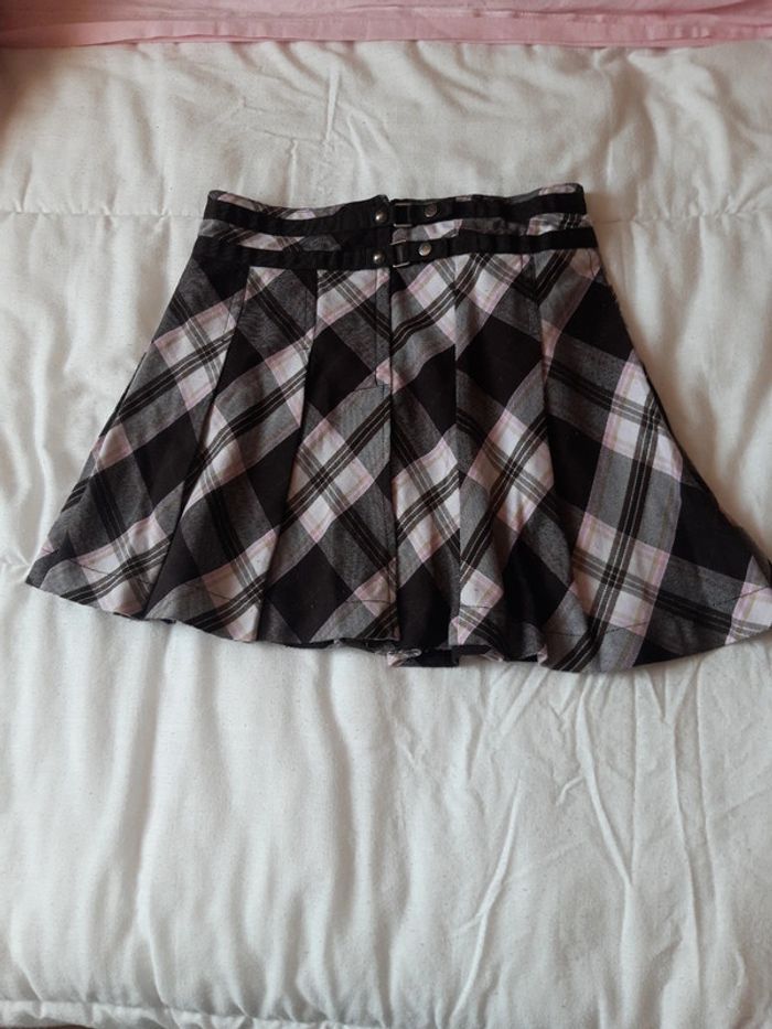 Jupe à carreaux plissée 6/7ans
