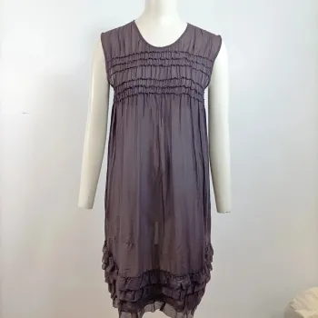 Robe Comptoir des Cotonniers couleur Prune, soie coton – Taille 36 – Neuve avec étiquette A785