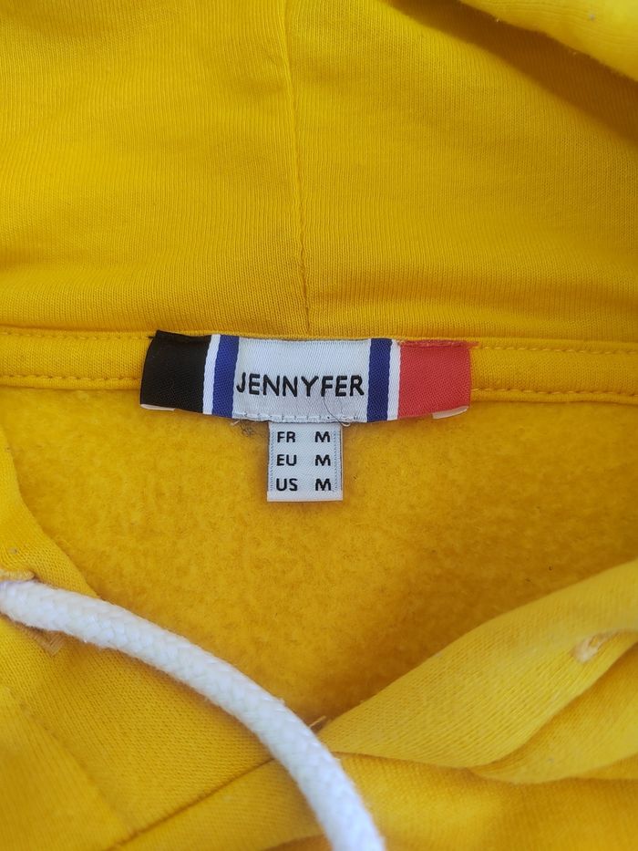 Sweat Crop Top Oversize Jaune Jennyfer – Taille M 38 - photo numéro 8