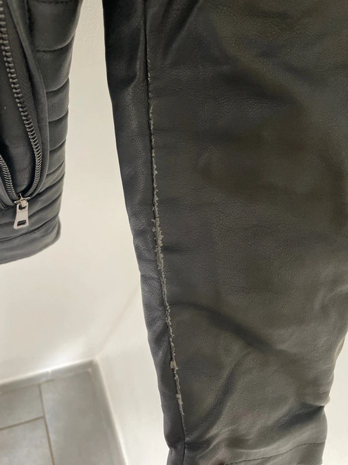 Blouson en cuir Taille L - photo numéro 4