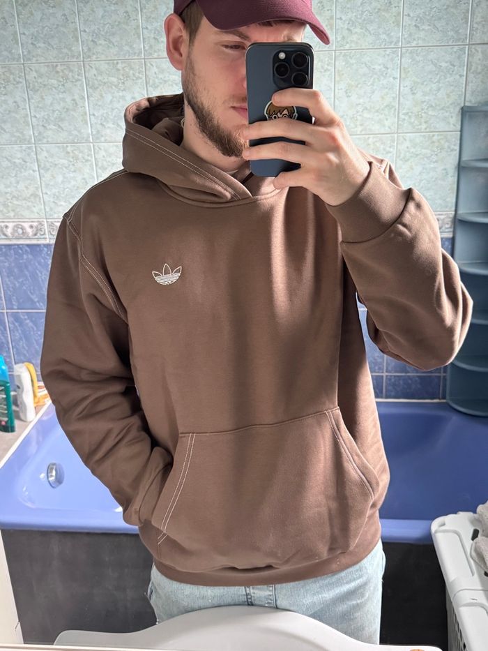 Sweat-shirt Adidas Original à capuche Taille M état neuf avec étiquette - photo numéro 5