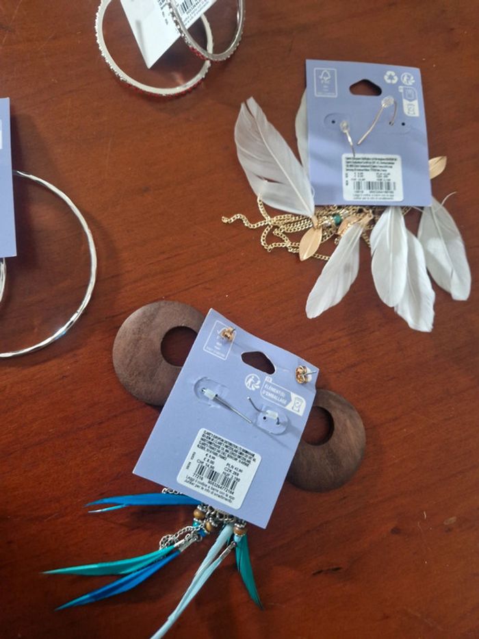 Lot de boucles d'oreilles fantaisie - photo numéro 7
