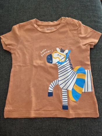 T-shirt bébé 24 mois zèbre