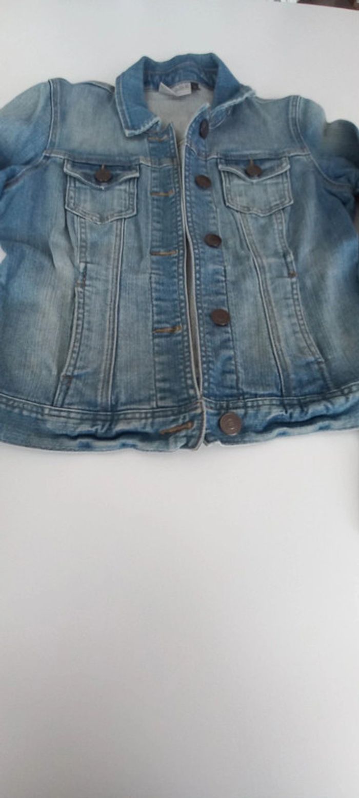 Veste en jean délavée femme - photo numéro 2