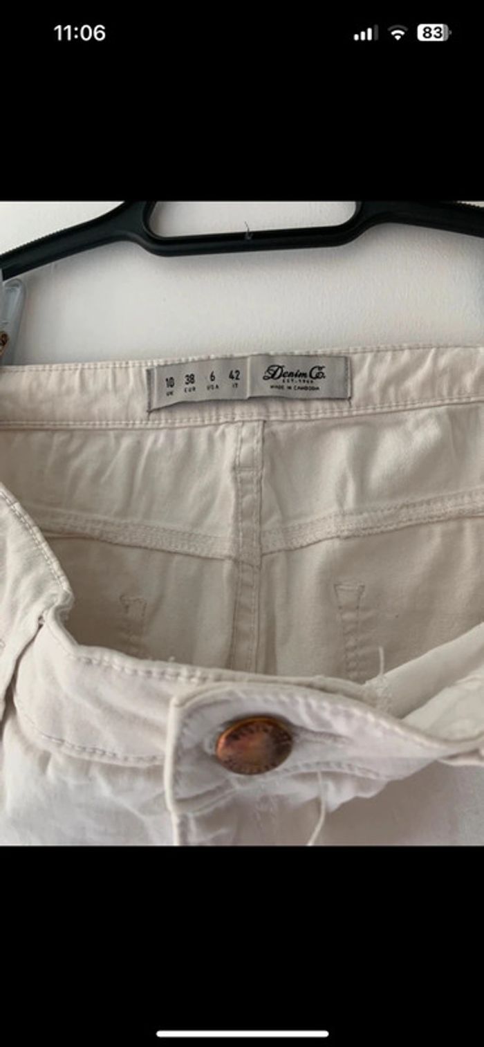 Jean blanc Denim&Co - photo numéro 2
