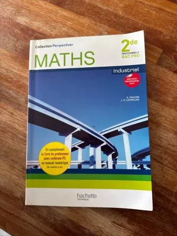 Livre maths, seconde professionnelle, bac pro