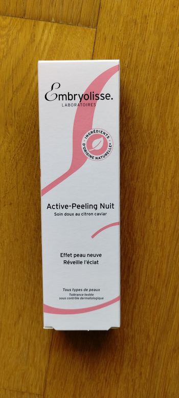 Active peeling nuit embryolisse