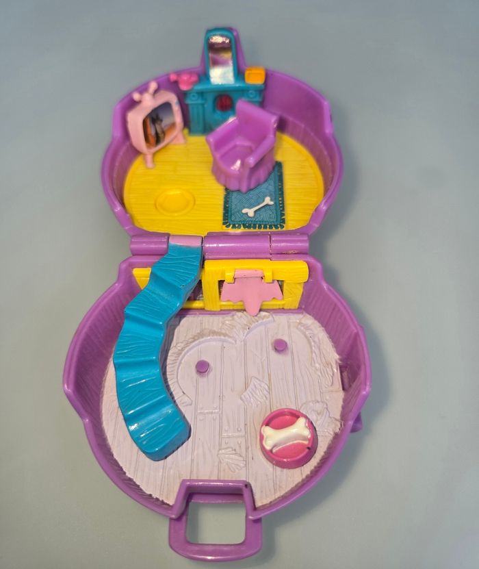 Petit polly pocket vintage la belle et le clochard disney - photo numéro 2