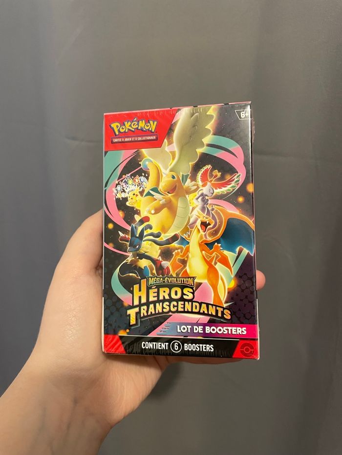 Lot de 6 boosters - Bundle Pokémon Méga Évolution Héros Transcendants ME2.5 - photo numéro 2