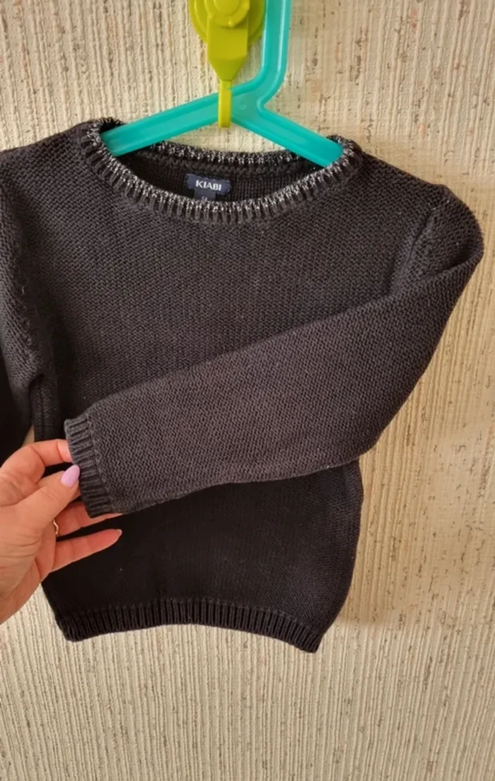 Pull Noir en laine taille 5 ans kiabi - photo numéro 8