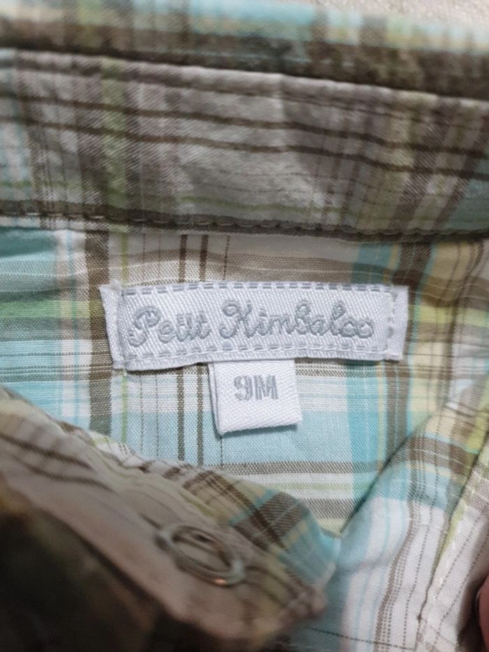 Belle chemise Petit Kimbaloo 9 mois - photo numéro 3