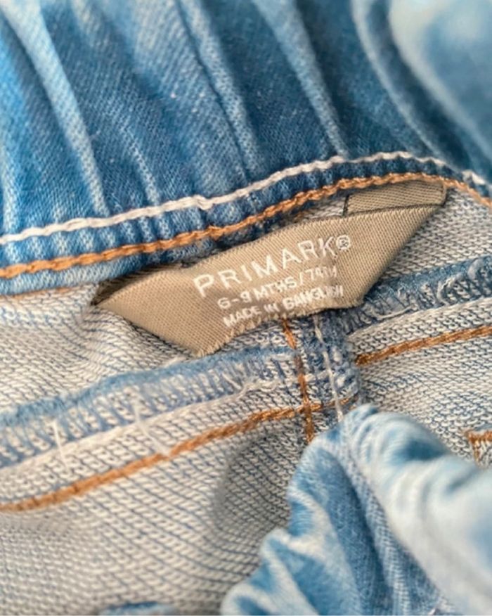 Jean bébé garçon bleu ciel Primark 6-9 mois - photo numéro 4