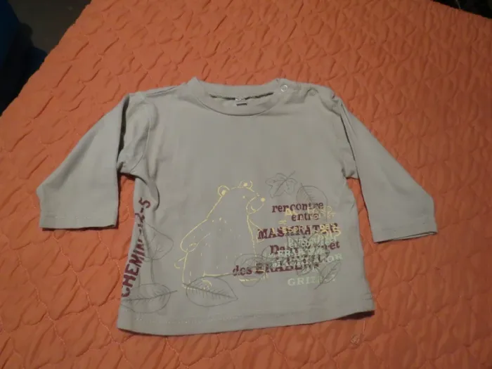 T-shirt taille 6 mois garçon - photo numéro 2