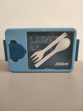34 - Lunch box bleue 2000 ml – Très bon état comme neuve 🥗