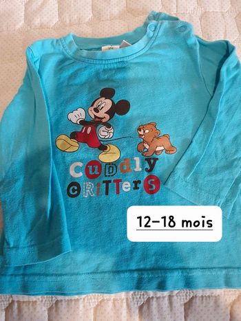 Tee shirt manches longues mickey