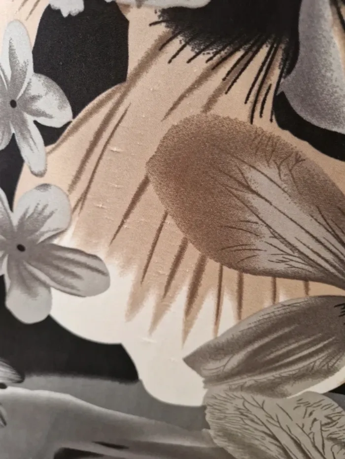 Tunique longue fleurie noir taille 46 - photo numéro 3